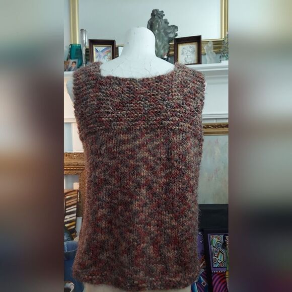 Vintage Hand Knit Sweater Vest Size S/M - Picture 6 of 8